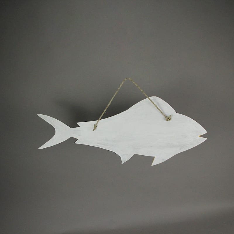 32 Inch Carved Wood Mahi Mahi Sculpture Wall Hanging Imitation Dolphin Fish Art