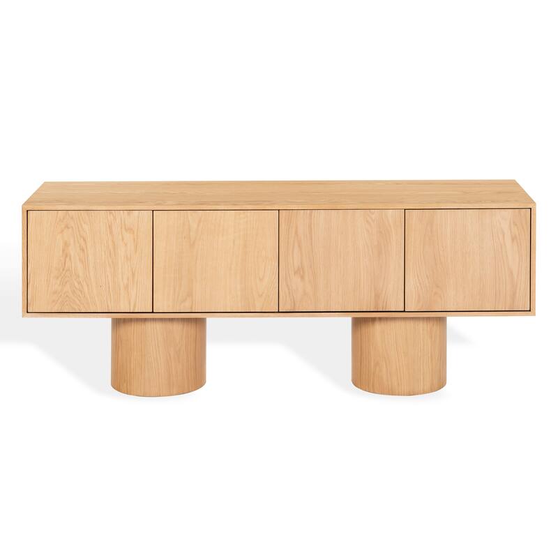 SAFAVIEH Couture Alberti Wood Sideboard - 71"W x 20"D x 29"H - Natural