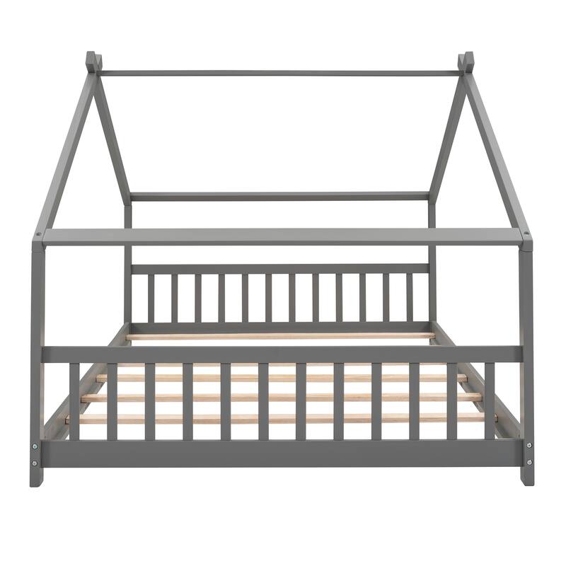 Pine House Platform Bed with Headboard & Footboard