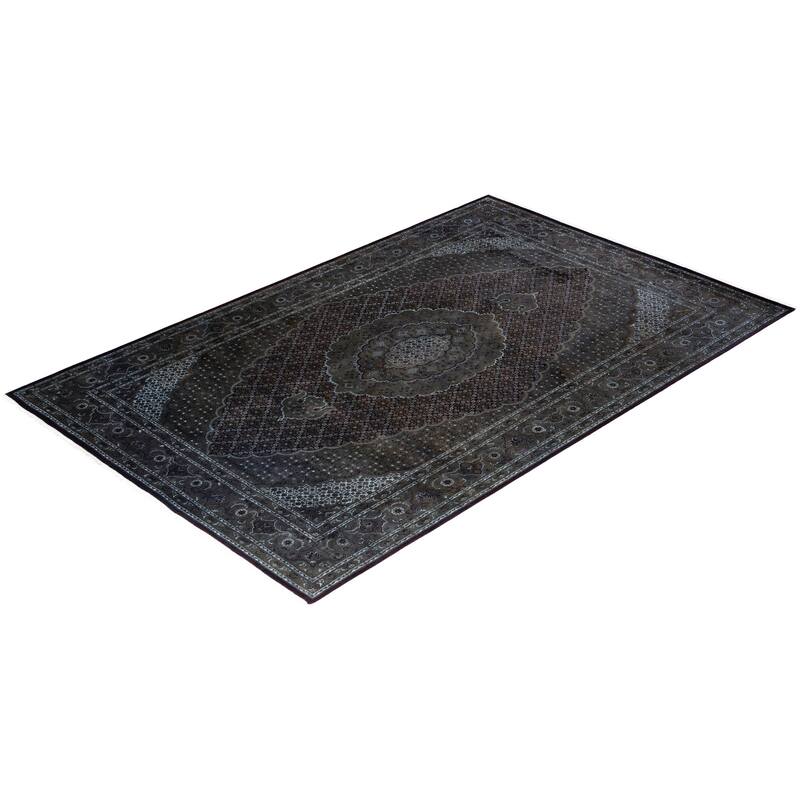 Fine Vibrance One-of-a-Kind Hand-Knotted Area Rug - Brown, 6' 5" x 10' 0" - 6' 5" x 10' 0"