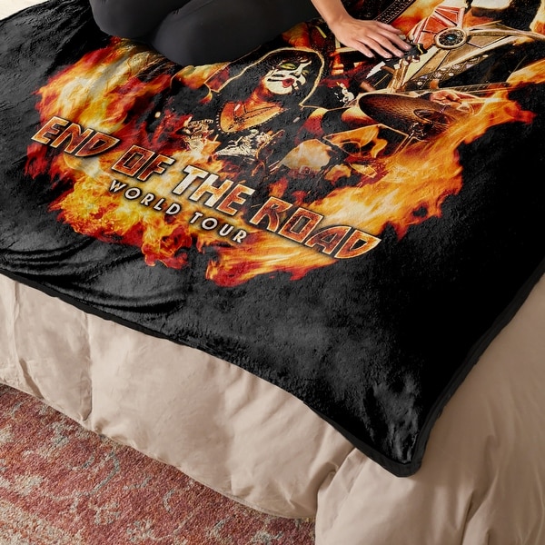 Cloud Touch Throw Blanket, Officially Licensed, Bold Band Logos