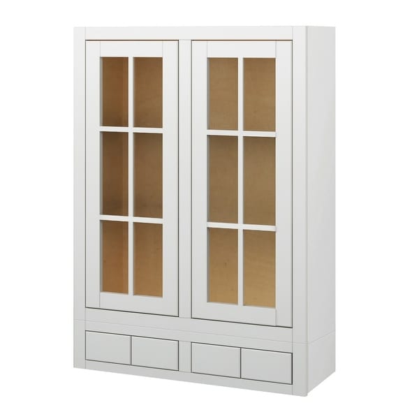 Shop Sagehill Designs VDW3042GD4 Veranda 30" x 42" Kitchen Wall Cabinet with Glass Doors and 4 ...