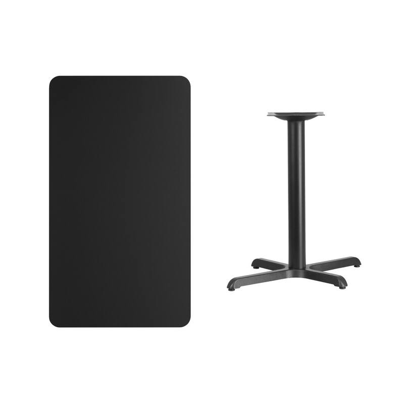 24'' x 42'' Rectangular Laminate Table Top with 23.5'' x 29.5'' Table Height Base