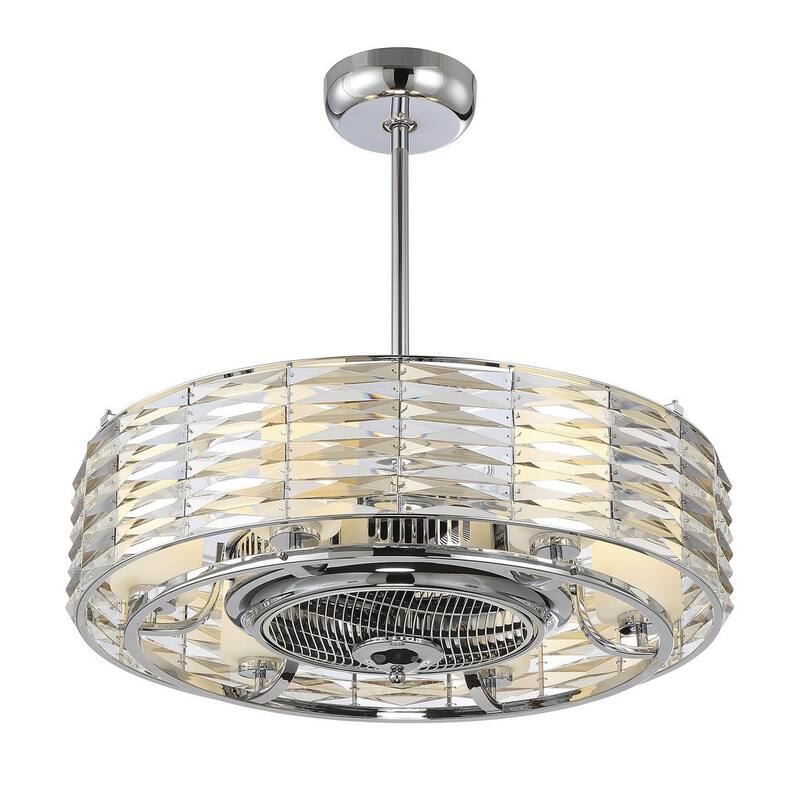 Taurus 6-Light Fan D'Lier in Polished Chrome