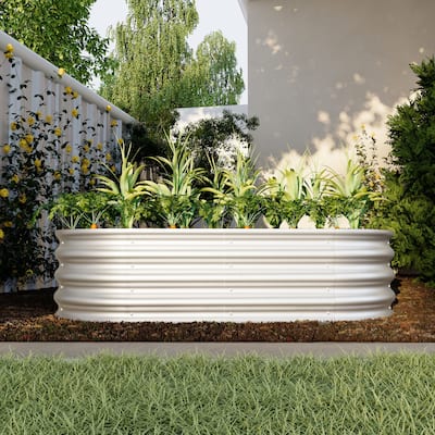 2PCS Raised Garden Galvanized Planter