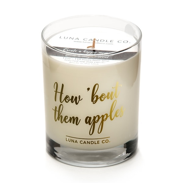Apple Cinnamon Candle, Natural Soy Wax, Holiday Gift, Made in the USA