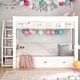 preview thumbnail 19 of 34, Wood Convertible Full Size Bunk Bed with Storage Staircase,Bedside Table and 3 Drawers White