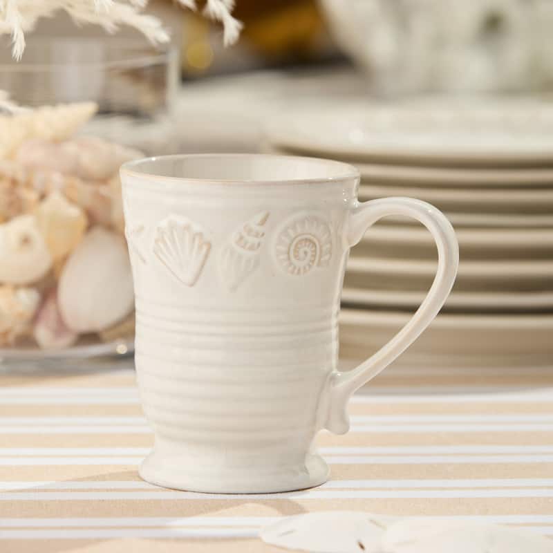 Certified International Coastline 18 oz. Mugs, Set of 4