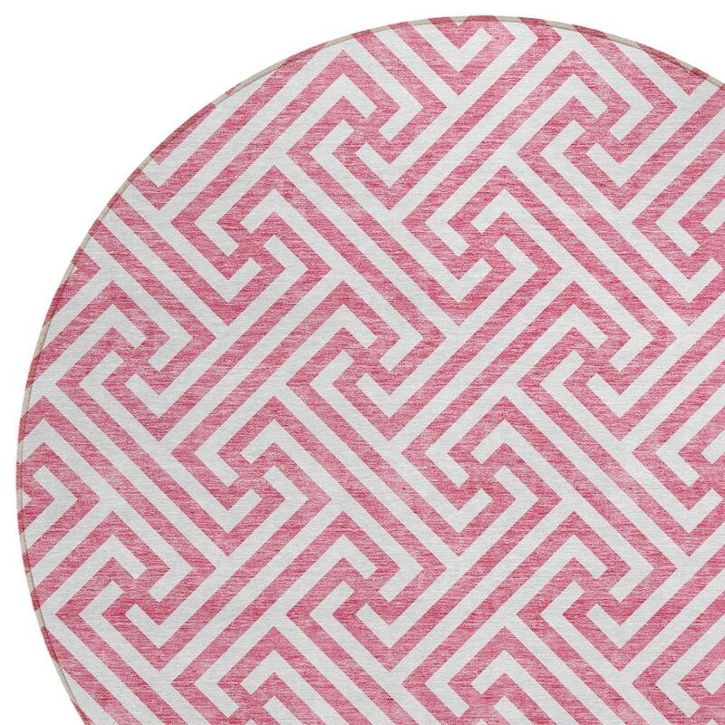 HomeRoots Geometric Transitional Rectangle Outdoor Rug