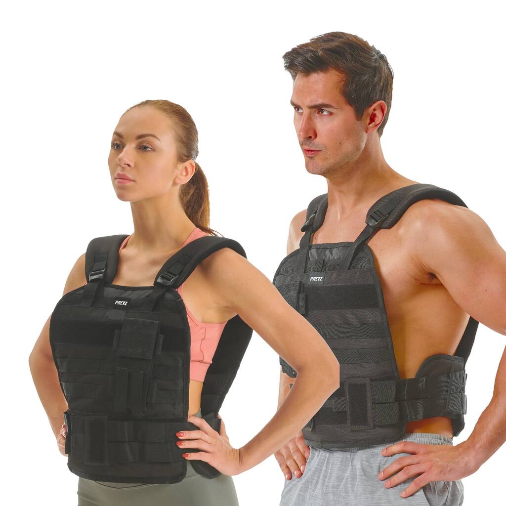 PRCTZ Tactical Adjustable Weighted Vest Available in 25 & 50lb