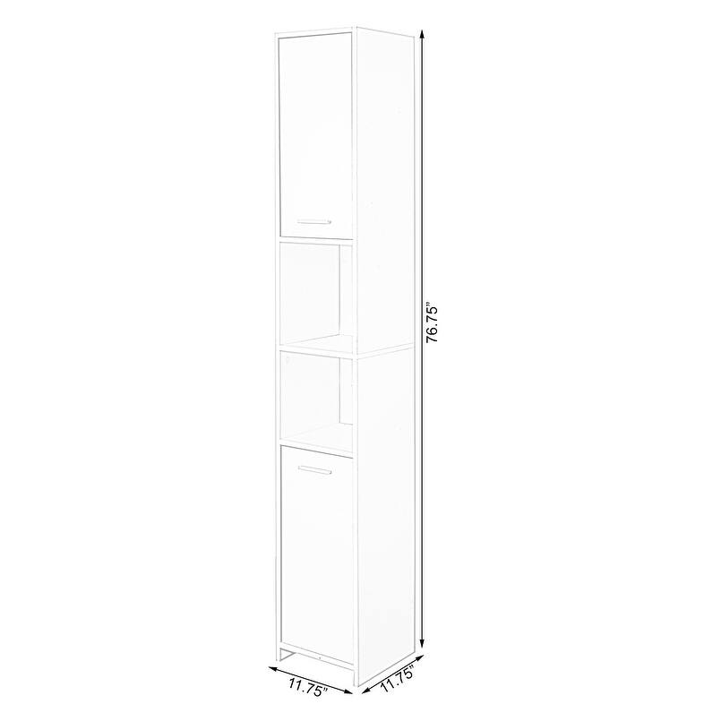 Standing Bathroom Linen Tower Storage White On Sale Bed Bath & Beyond 29057222