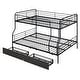 preview thumbnail 18 of 26, Full XL Over Queen Bunk Bed with Drawers - Stylish Space-Saver