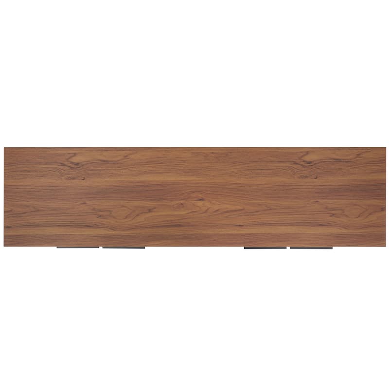 SAFAVIEH Deandra 4-Door Entertainment Media Stand (Fits Up To 65" Flatscreen TV) - 60.8 In. x 17.7 In. x 24.6 In. - 61Wx18Dx25H