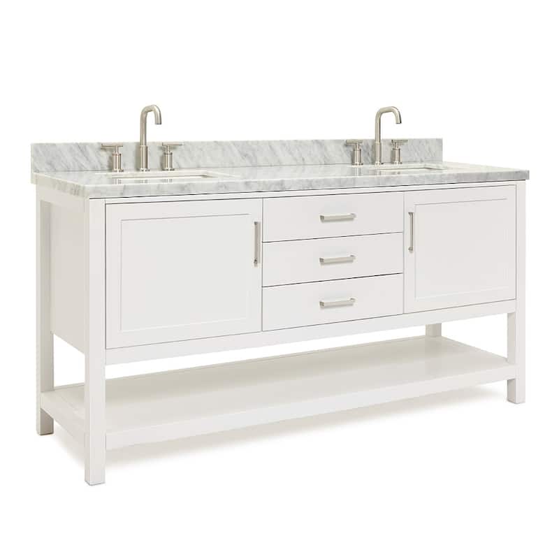 Ariel R073DCWRVO Bayhill 73" Free Standing Double Basin Vanity Set