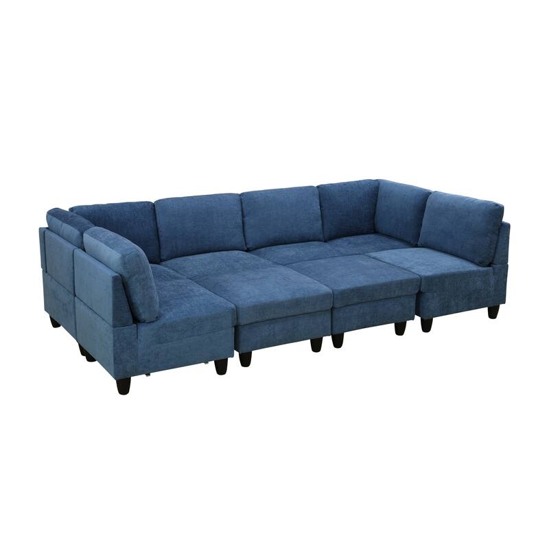 Convertible Modular Sofa Bed with Ergonomic Recline and Space-Saving Design