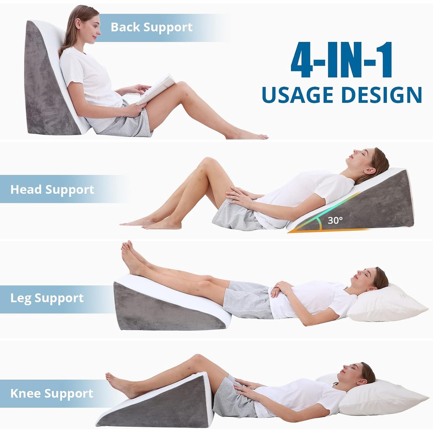 12 Inch Memory Foam Wedge Pillow for After Surgery Bed Wedge Pillow for Sleeping On Sale Bed Bath Beyond 39751953
