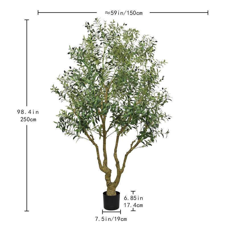8FT Tall Artificial Olive Tree