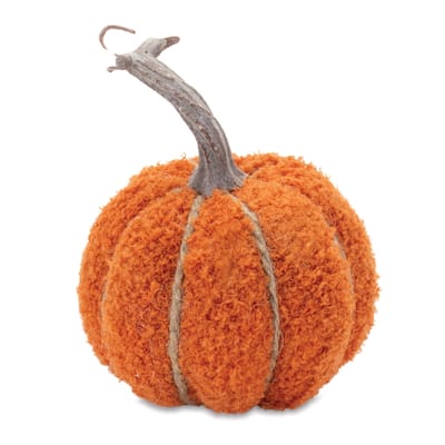 Plush Pumpkin Décor (Set of 6) - N/A