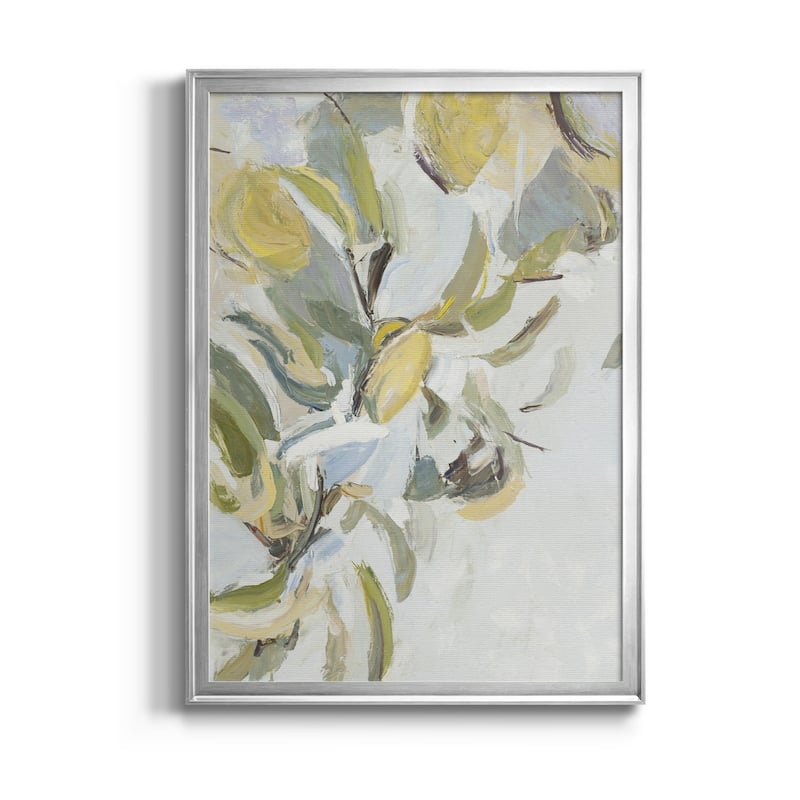Lemon Pears Premium Framed Canvas - Ready to Hang - Silver - 18X24