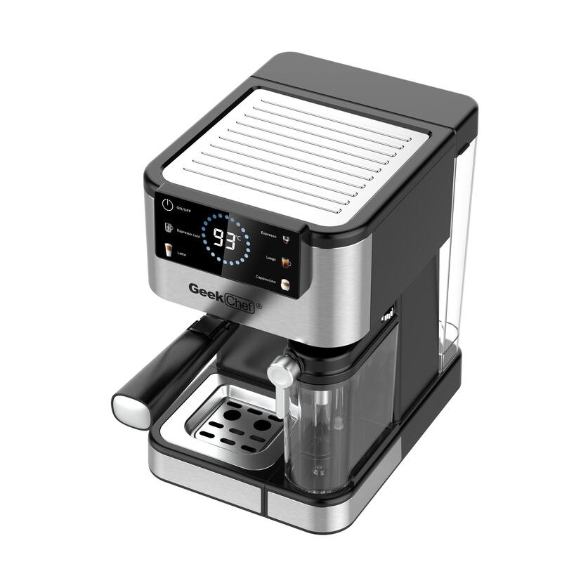 Anmytek 20 Bar Home Barista Espresso Machine Automatic Milk Frother TouchScreen ESE POD Cappuccino Latte