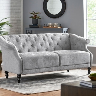 Morganton Indoor Tufted 3-seater Sofa by Christopher Knight Home