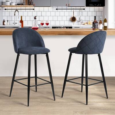 Homylin 30'' Low Back Bar stool( Set of 2)