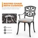 preview thumbnail 6 of 20, Nuu Garden Outdoor 3-Piece Cast Aluminum Patio Set with Cushions and Umbrella Hole