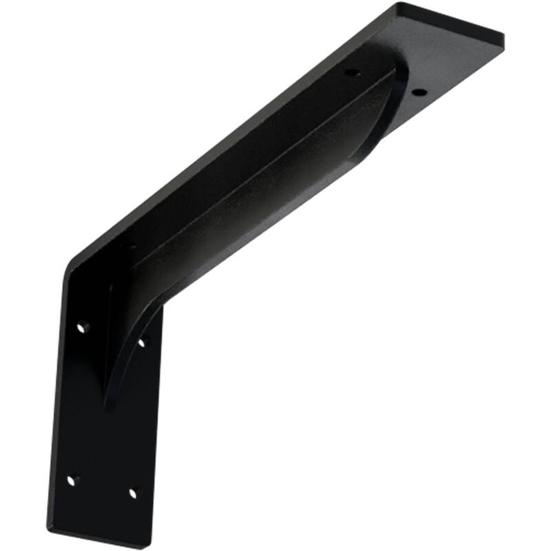 Embrey Steel Bracket - 2"W x 12"D x 5 1/4"H - Powder Coated Black