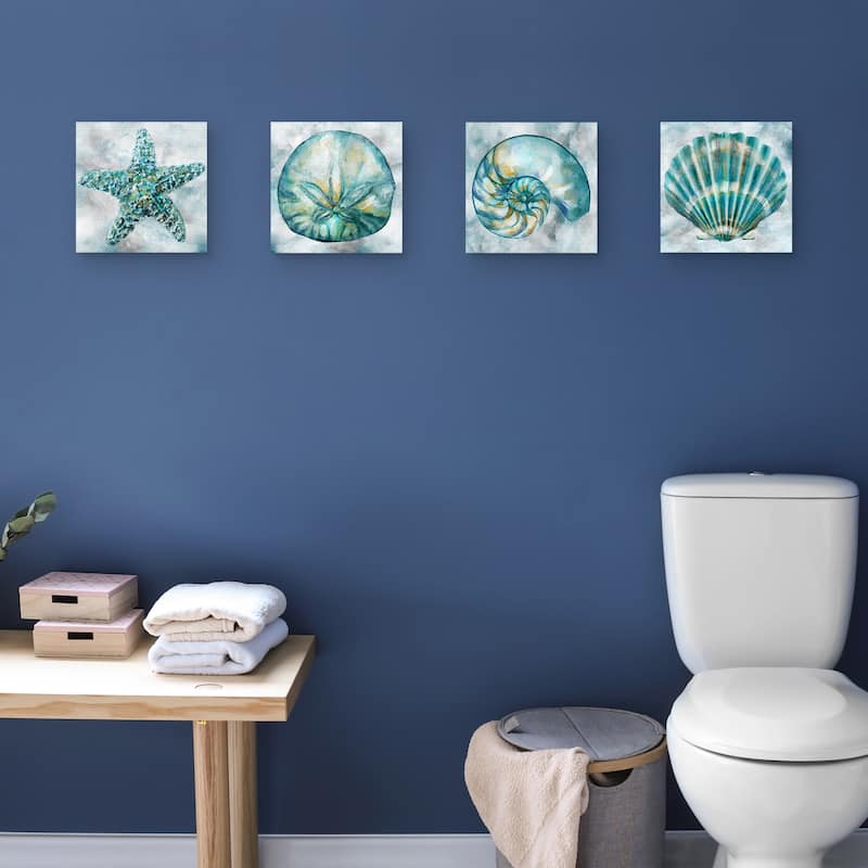 Elegant Shells I-IV by Studio Arts Canvas Art Prints