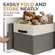 preview thumbnail 9 of 22, Cheer Collection 4 Pack Large Fabric Storage Baskets with Handles Collapsible Organizer Bins