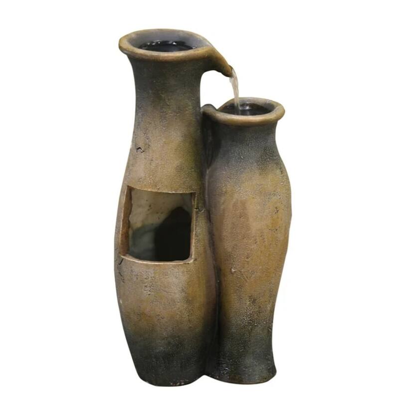 12" Pouring Jugs Outdoor Garden Fountain