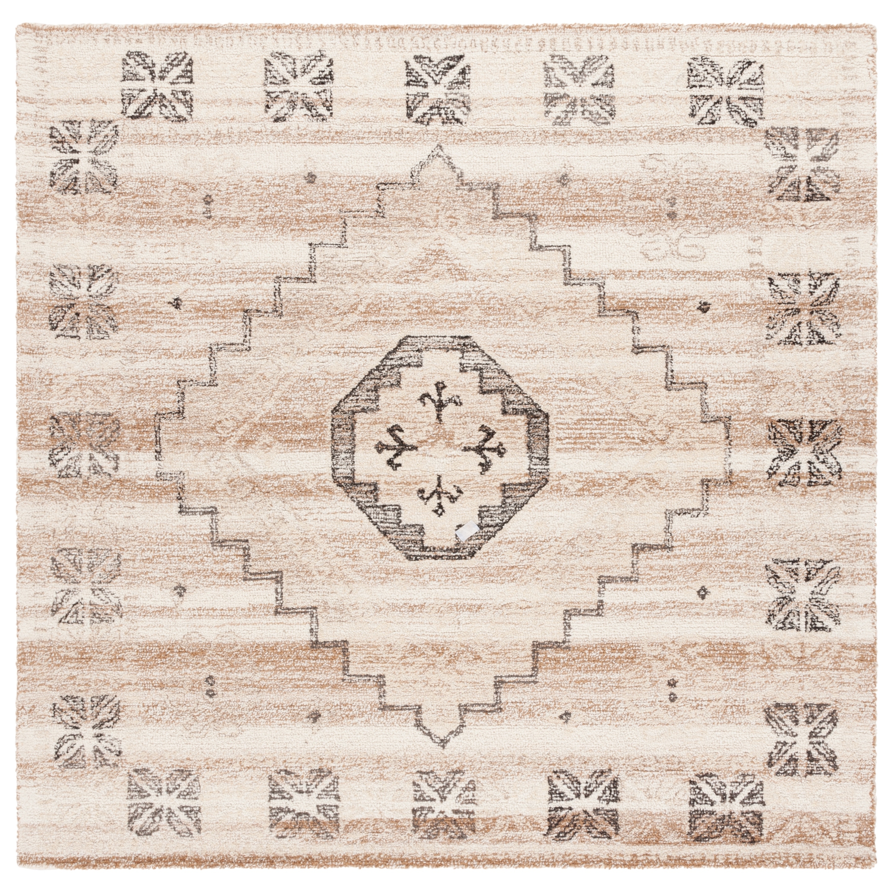 SAFAVIEH Handmade Ebony Sisko Contemporary Wool Rug