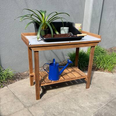 Gardener's Tables with Tin Surface