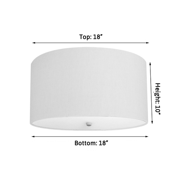 Shallow flush mount light top