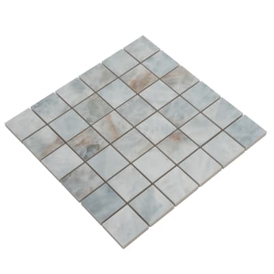 Apollo tile 12" x 12" Splendor Lappato Frosted Sky Blue Porcelain Tile (4.84 sq ft/case) - 5 Pack
