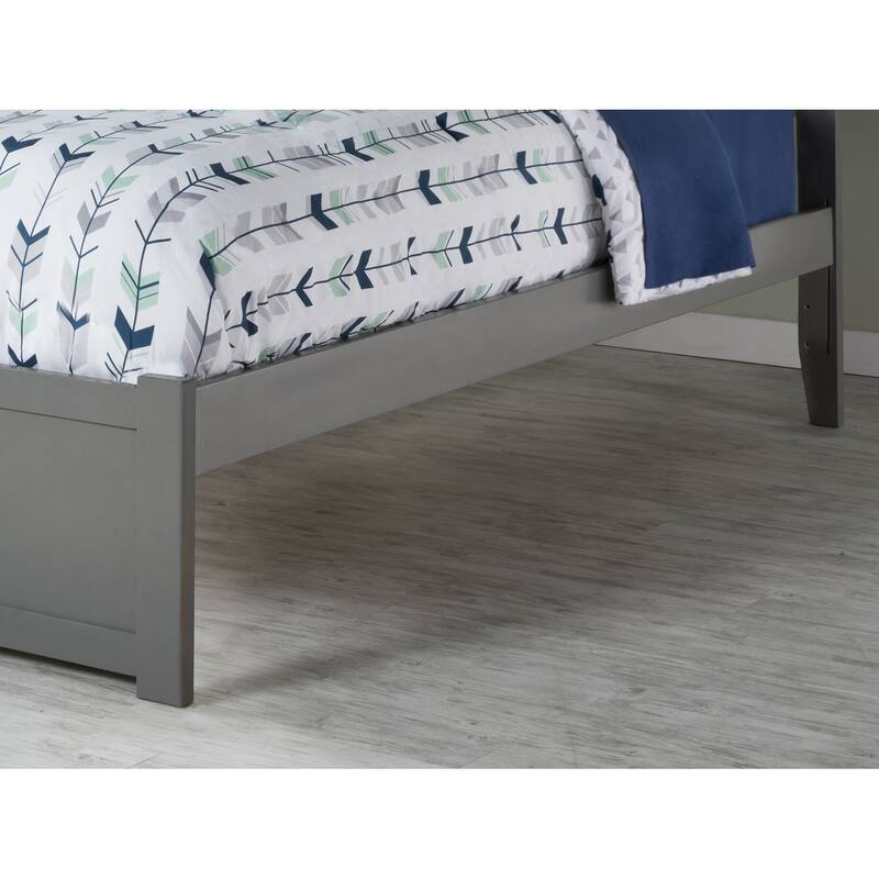 Platform Bed with Drawers - Grey Modern Storage Bed Frame - Low Profile Bed - Full Queen Size Bed