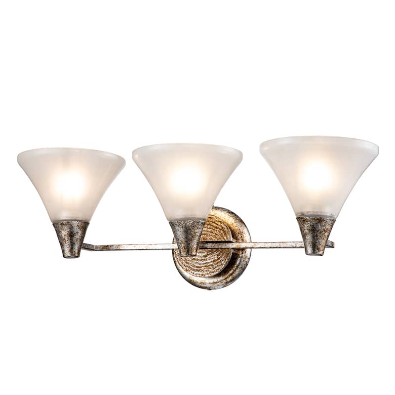 Lemoine 3 Light Bath Bar in Silver - 24.5 x 8 x 9