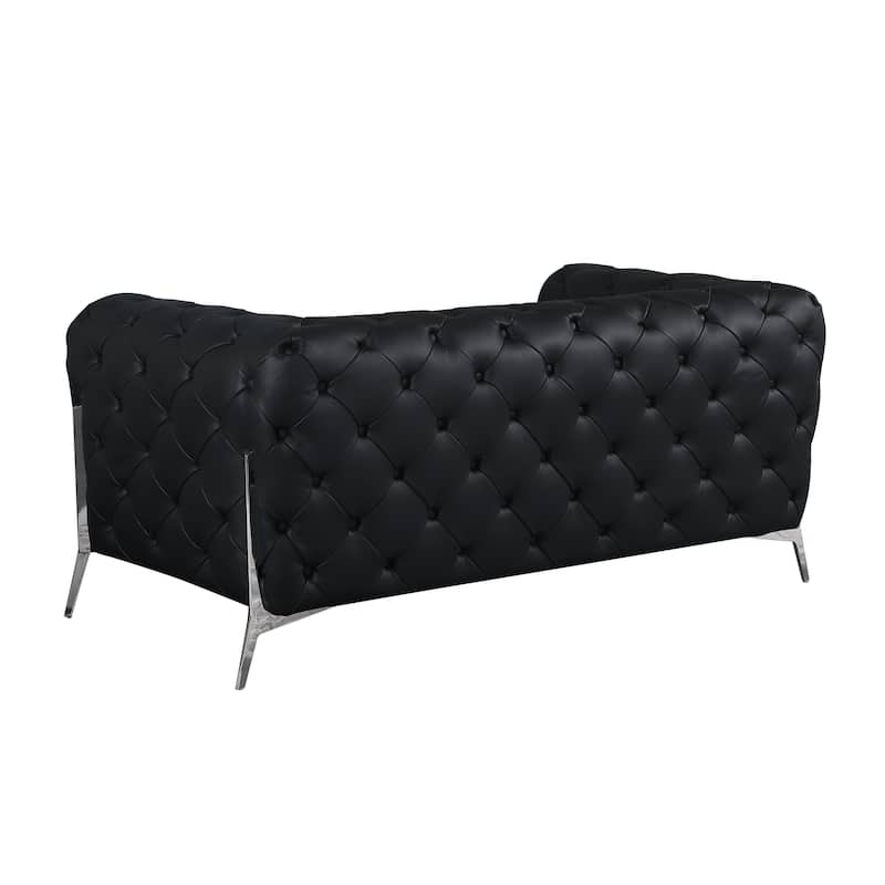 Top Grain 100% Italian Leather Loveseat