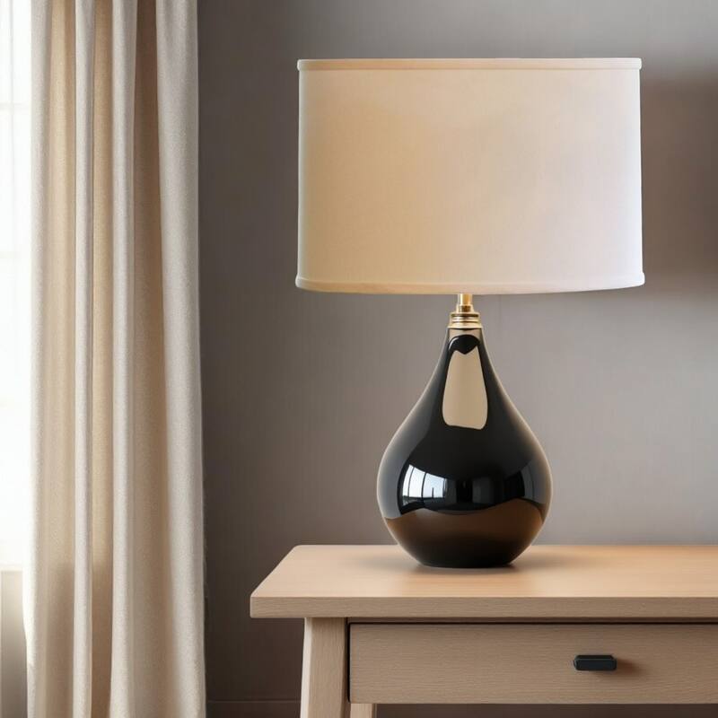 HomeRoots Ivory No Slub Innsbruck Oval Lamp Shade - 8" L x 12" W x 8" H