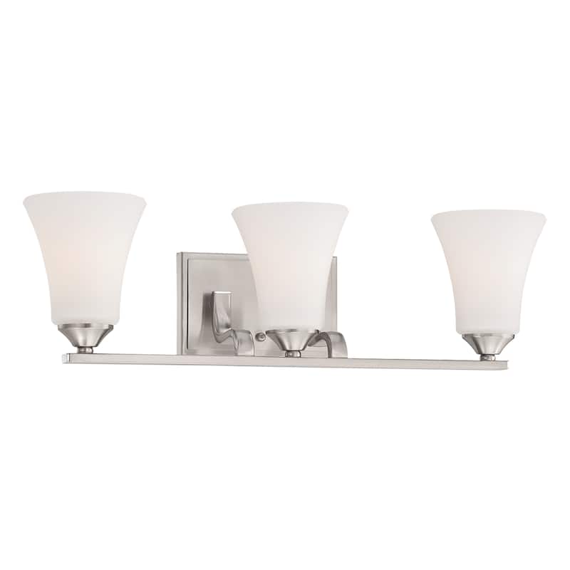 Treme 23-inch Wide 3-Light Vanity Light in Brushed Nickel - 23 - Brushed Nickel