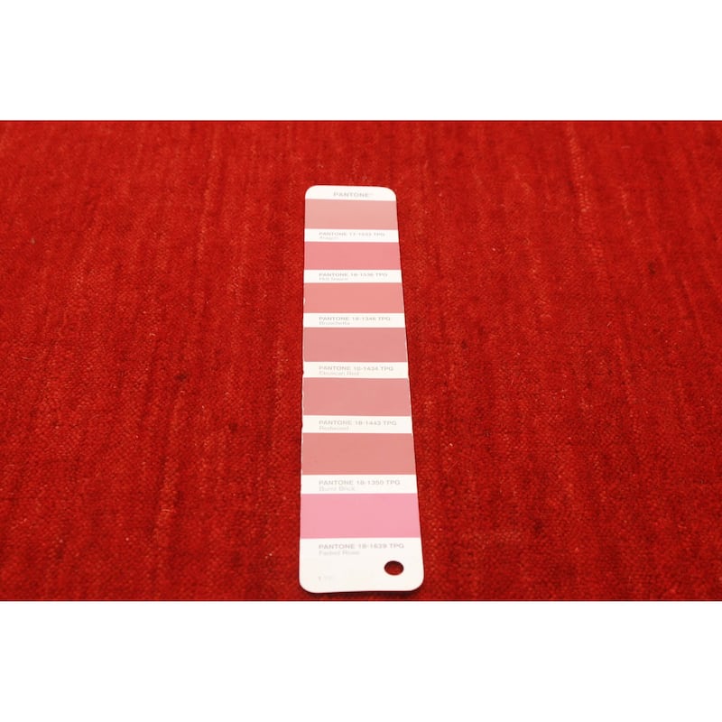 Kashkuli Gabbeh Red Rug 3'11" x 5'9" - 3'11 x 5'9