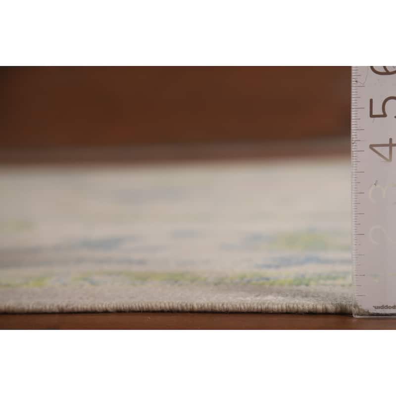 Hand Knotted Oriental 100% Wool Carpet Transitional All-Over Beige & Ivories Oushak Area Rug - 14' 5'' X 9' 7''