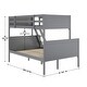 preview thumbnail 34 of 68, Convertible Solid Wood Bunk Bed Frame for Kids with Ladder, No Box Spring Needed