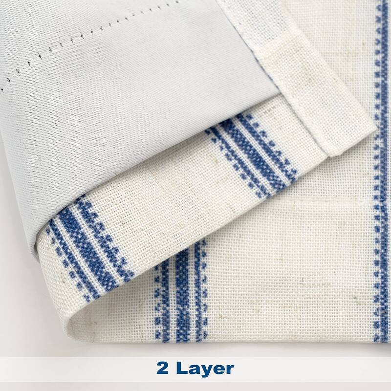 DriftAway Farmhouse Linen Blend Blackout Valance
