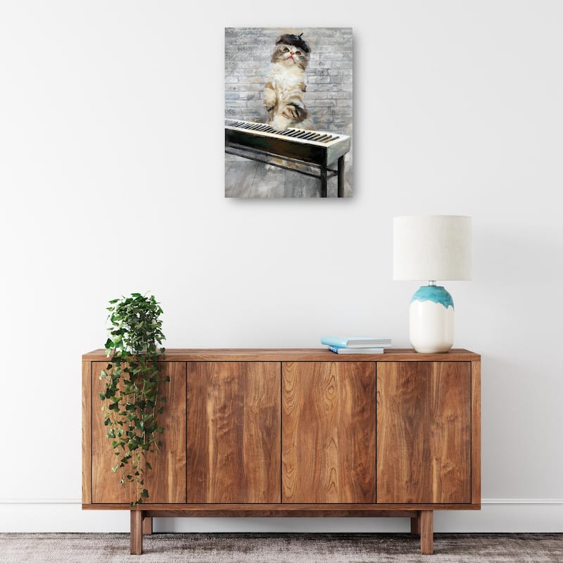 Jazz Cats I By Studio Arts Canvas Art Print