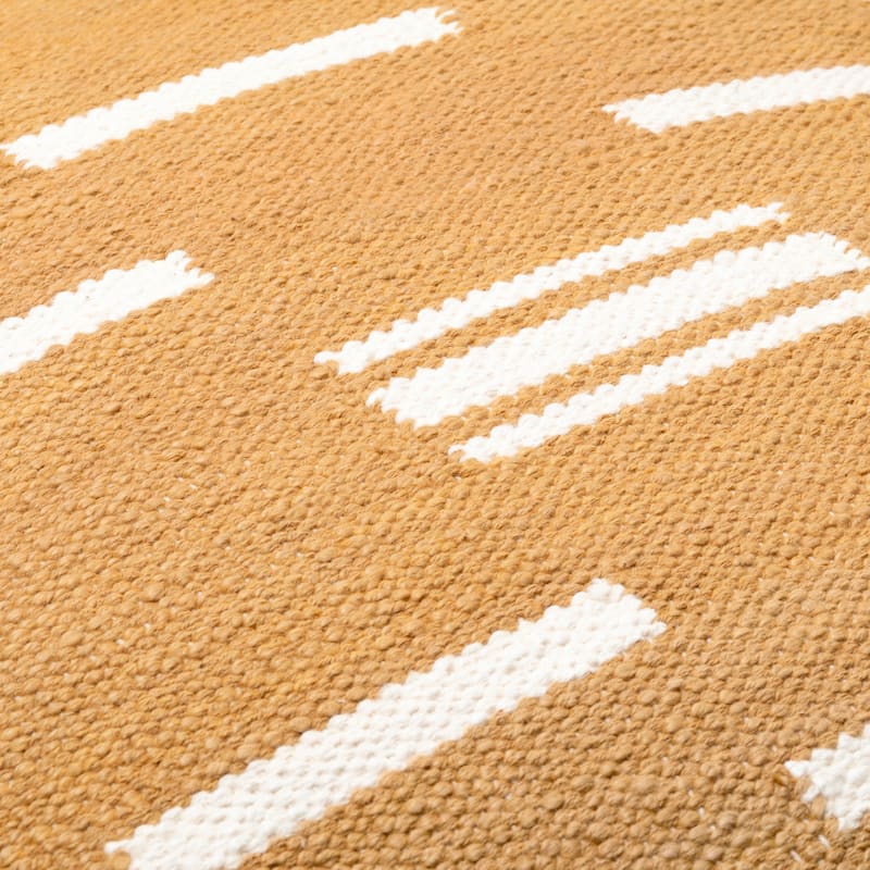 Rhian Broken Stripe Cotton Throw Pillow