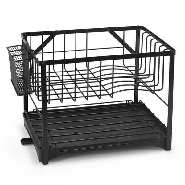 Stainless Steel Dish Cutlery Holder Black Tier Dish Drainer Mikasa