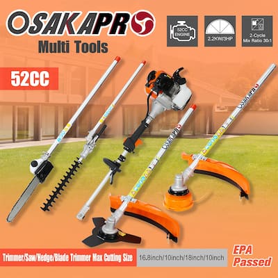 4 in 1 Multi-Functional Trimming Tool 52CC 2-Cycle Garden System - 52CC-2Cycle