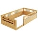 preview thumbnail 7 of 10, Twin Size Toddler Floor Bed Fence Bed with Guardrails, Natural