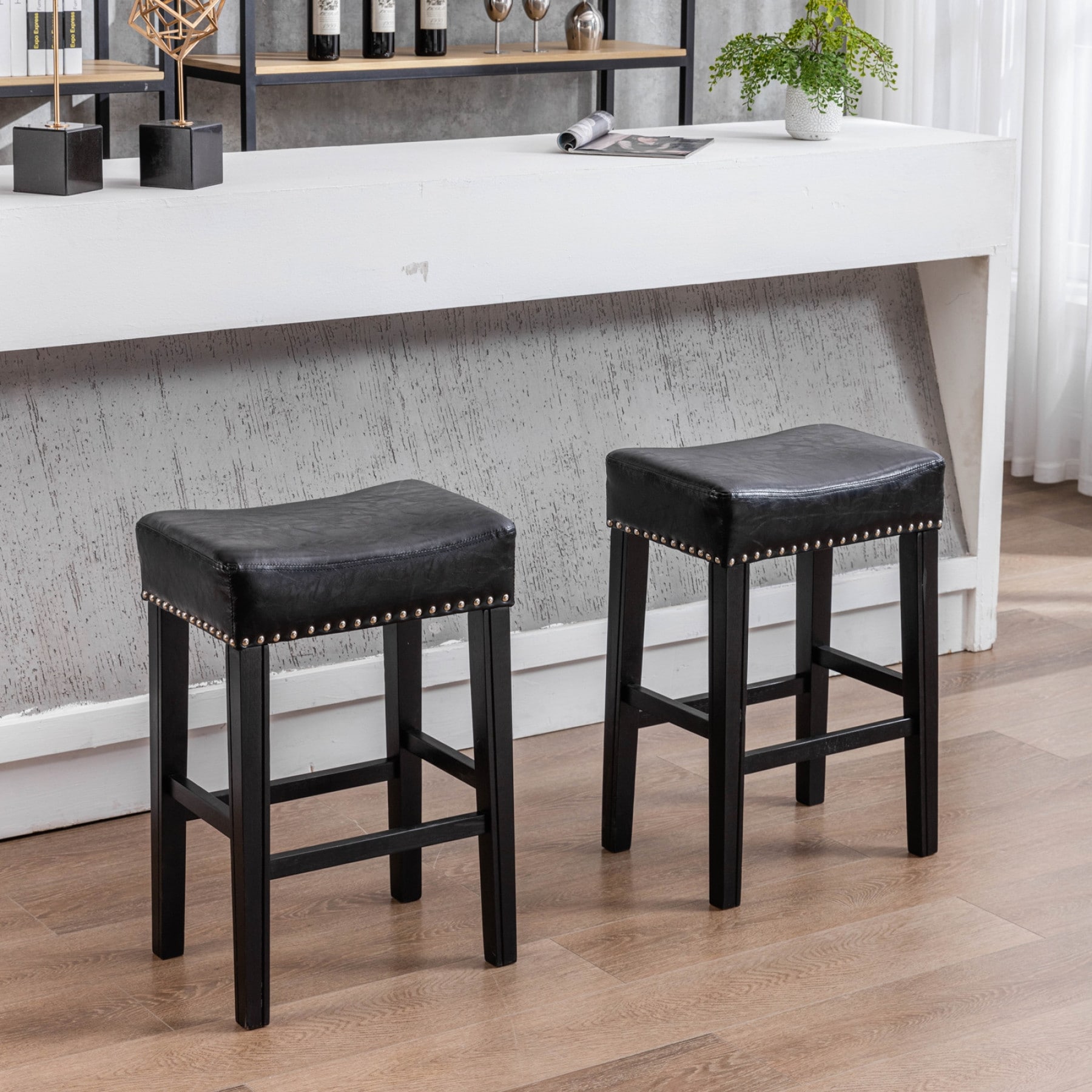 Carbon loft prusiner faux leather counter stool store
